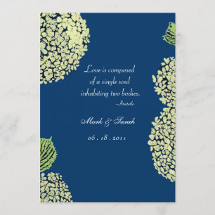 Blueberry Hydrangea Invitation