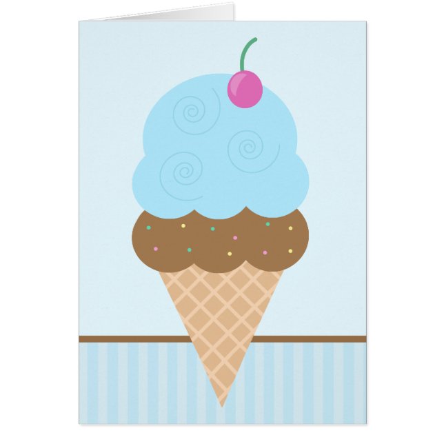 Blueberry Ice Cream Cone (Front)