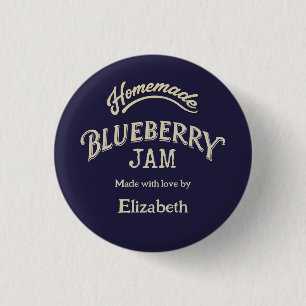 Blueberry Jam 1 Inch Round Button