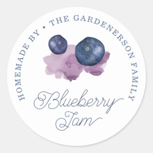 Blueberry Jam Classic Round Sticker