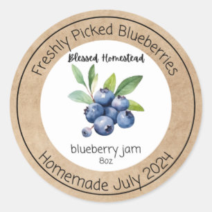 Blueberry Jam label