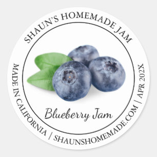 Blueberry Jam Modern label