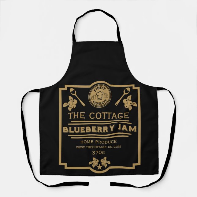 Blueberry Jam Seller Apron (Front)