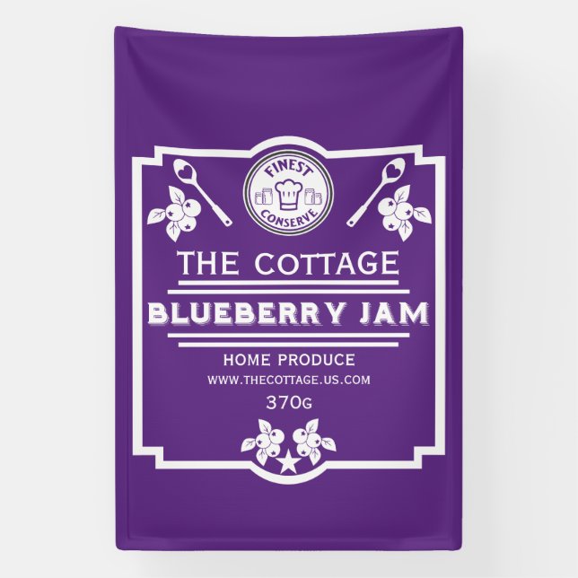 Blueberry Jam Seller Banner (Vertical)
