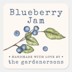Blueberry Jam  Square Sticker