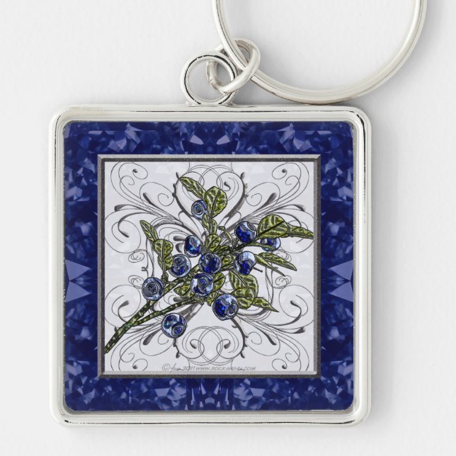 Blueberry Keychain (Front)