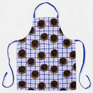 Blueberry Kolaches on Plaid apron