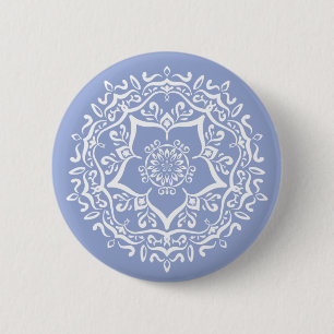 Blueberry Mandala 2 Inch Round Button