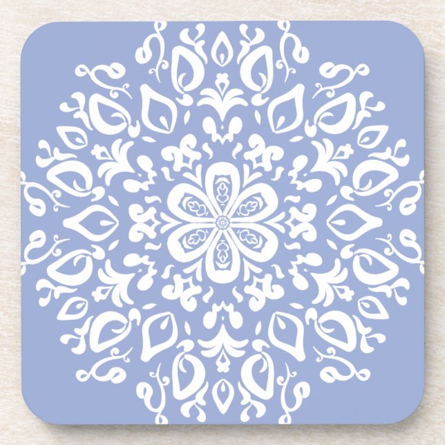 Blueberry Mandala Coaster (Front)