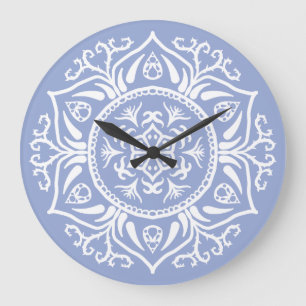 Blueberry Mandala Large Clock