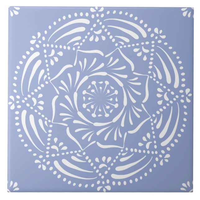 Blueberry Mandala Tile (Front)