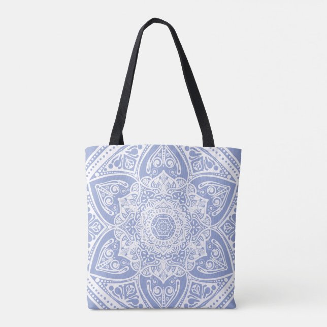 Blueberry Mandala Tote Bag (Back)