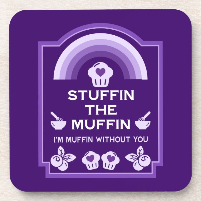 Blueberry Muffin Baker Coaster (Front)