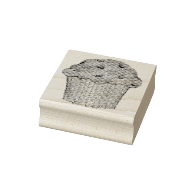 Blueberry Muffin Breakfast Food Baked Goods Berry Rubber Stamp (Stamp)