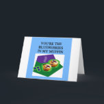 blueberry muffin lovers holiday card<br><div class="desc">show your love with yhis design!more great stuff at jimbuf and jimhartley galleries</div>