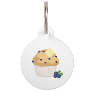 Blueberry Muffin Pet Tag