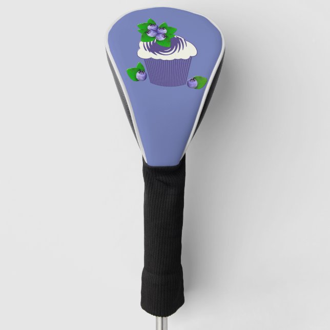 Blueberry Muffin Purple Golf Head Cover (Front)