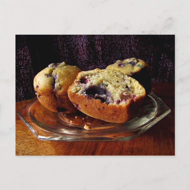 Blueberry Muffins Postcard (Front)