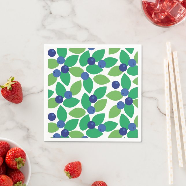 Blueberry. Napkin (Insitu)