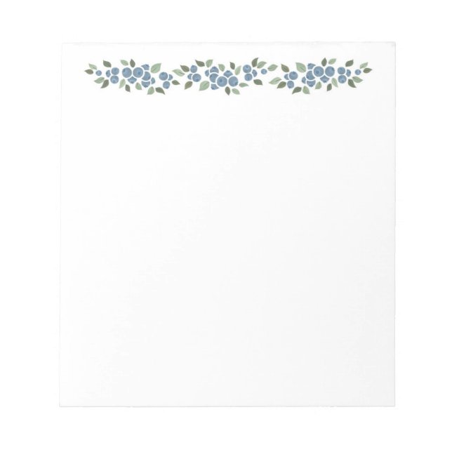 Blueberry Notepad (Front)