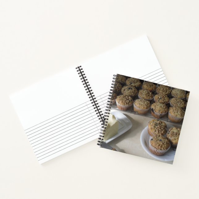 Blueberry Oatmeal Muffins Notebook (Inside)