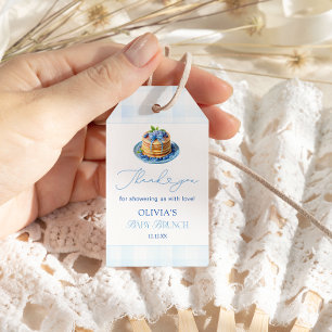 Blueberry Pancake Baby Brunch Shower Thank You Gift Tags