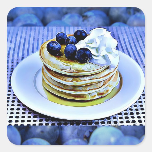 Blueberry Pancakes Stickers (Front)
