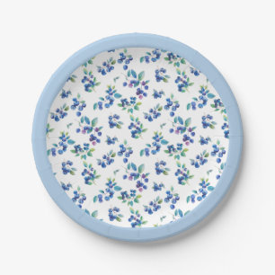 Blueberry Paper Plate