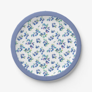 Blueberry Paper Plate