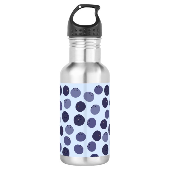 Blueberry Pattern 532 Ml Water Bottle (Front)