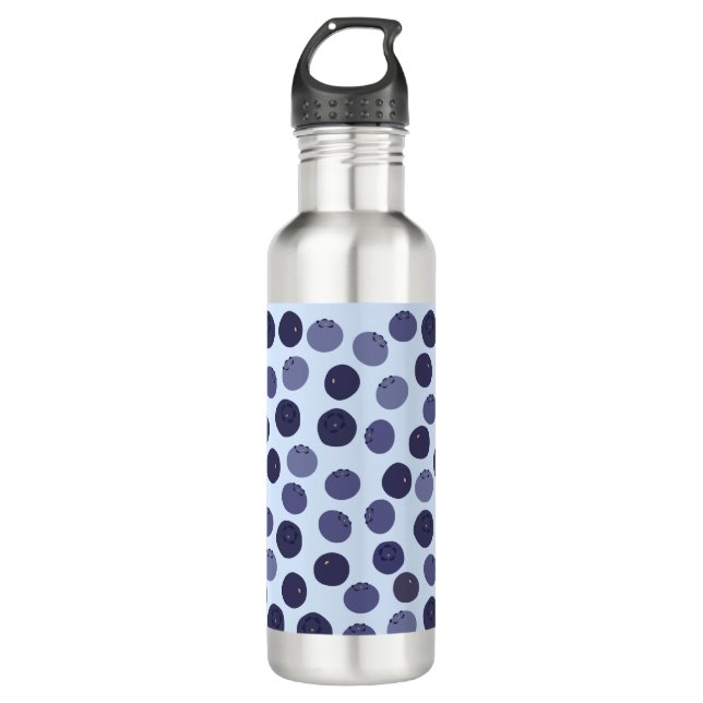 Blueberry Pattern 710 Ml Water Bottle (Front)