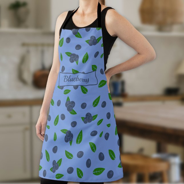 Blueberry pattern Apron (Blueberry pattern Apron)