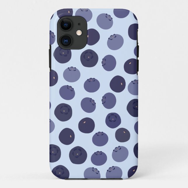 Blueberry Pattern Case-Mate iPhone Case (Back)