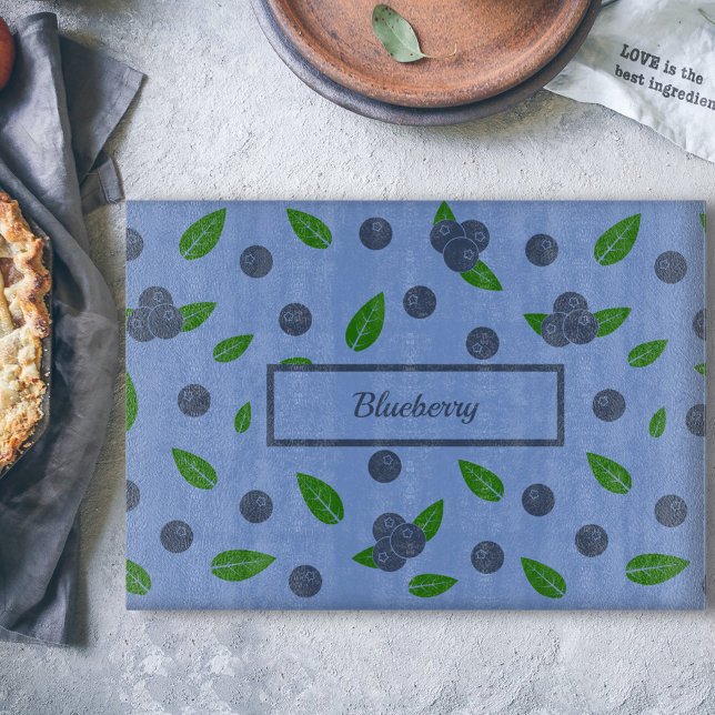 Blueberry pattern Cutting Board (Blueberry pattern Cutting Board)