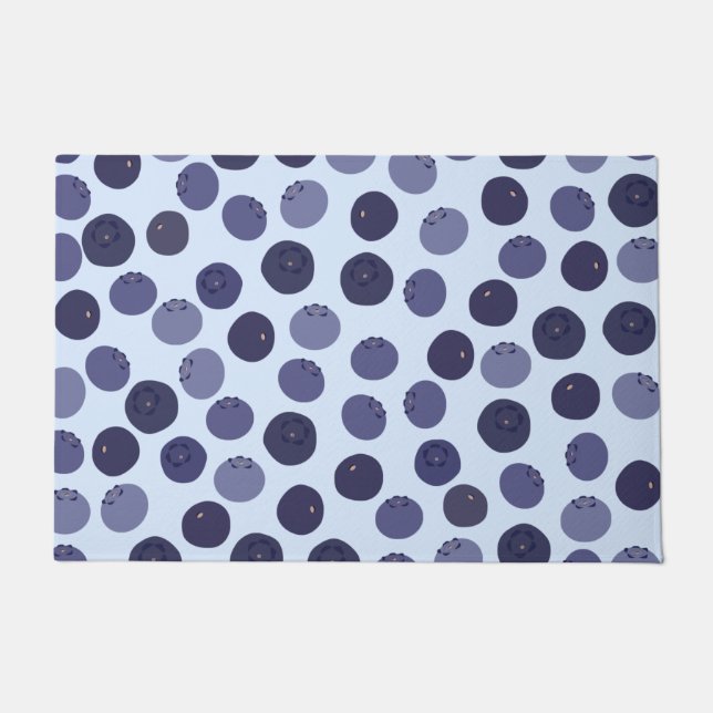 Blueberry Pattern Doormat (Front)
