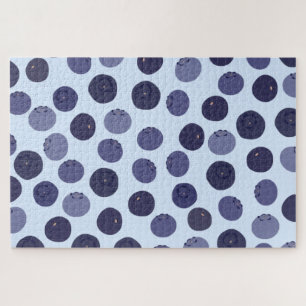 Blueberry Pattern Jigsaw Puzzle