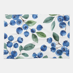 Blueberry pattern kitchen towel