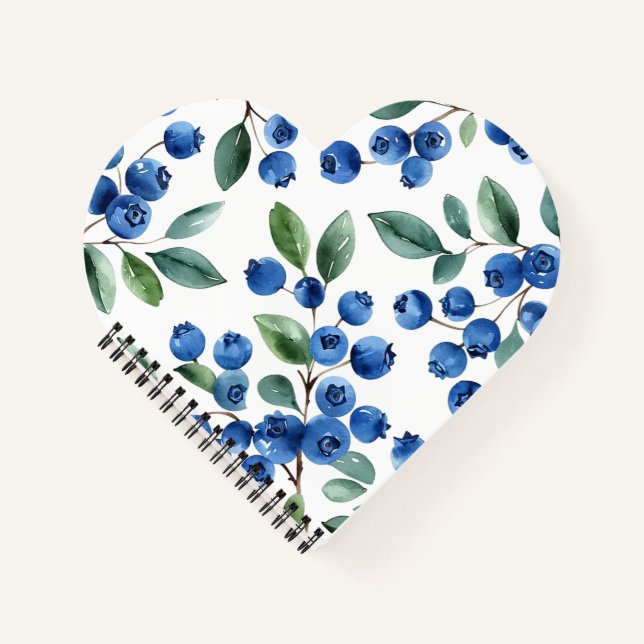 Blueberry pattern notebook (Front)
