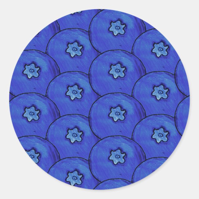 Blueberry Pattern Stickers (Front)