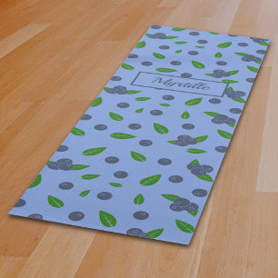 Blueberry pattern Yoga Mat