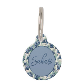 Blueberry Personalized Collar Tag for Dog or Cat