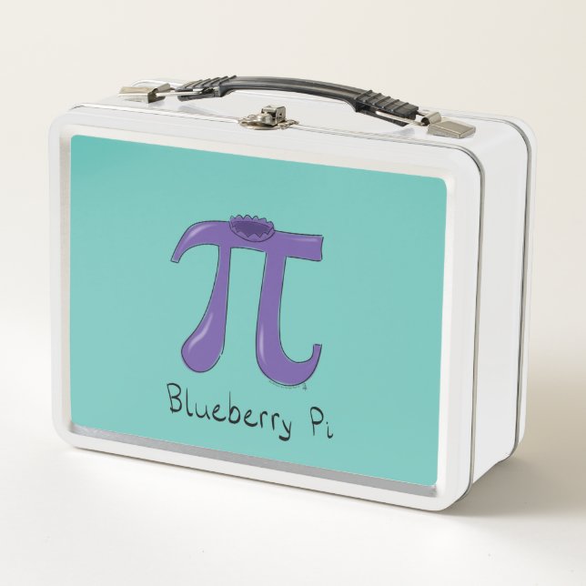 Blueberry Pi Cute Math Pi Day Lunch Box (Front)