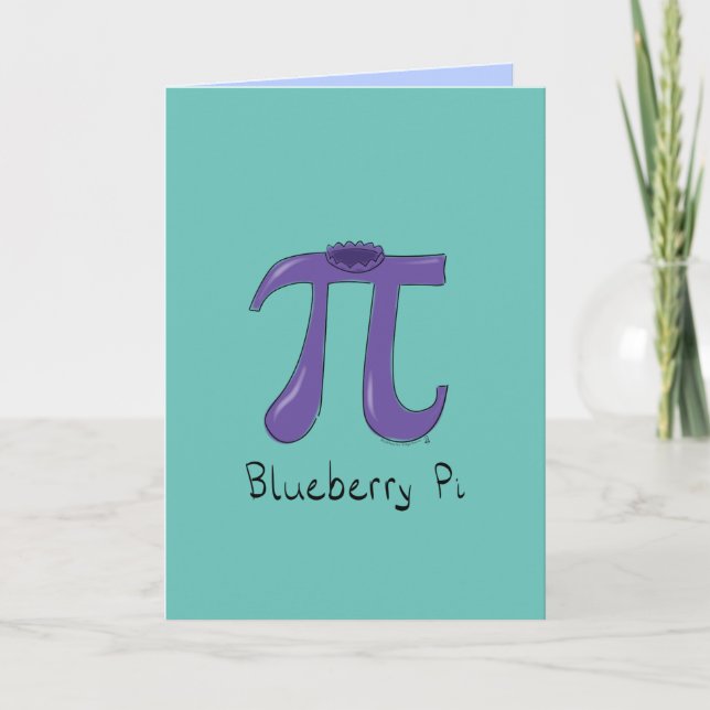 Blueberry Pi Greeting Card (Front)
