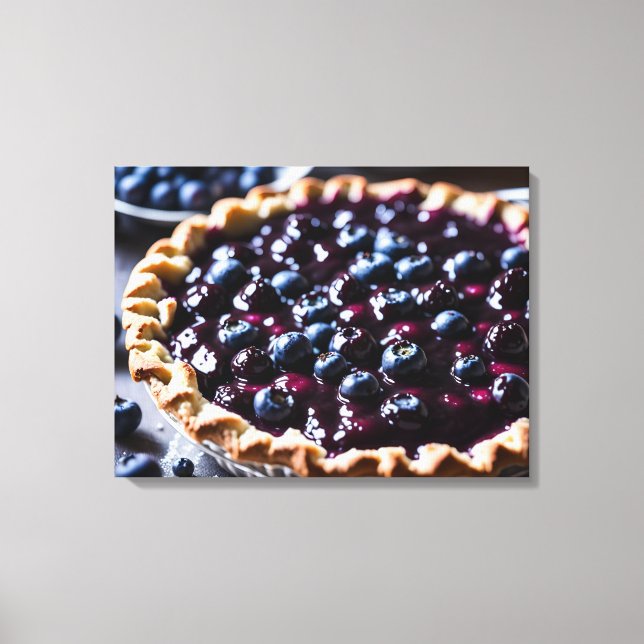 Blueberry Pie Canvas Print (Front)