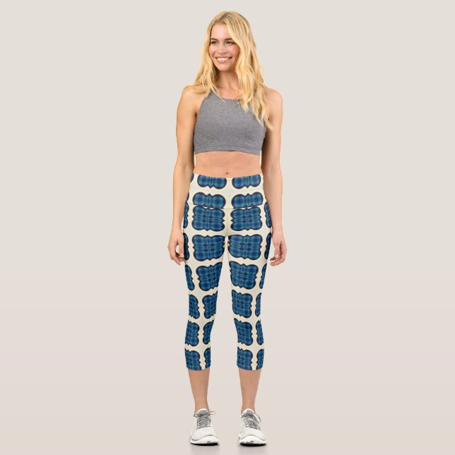 Blueberry Pie Capri Leggings (Front)