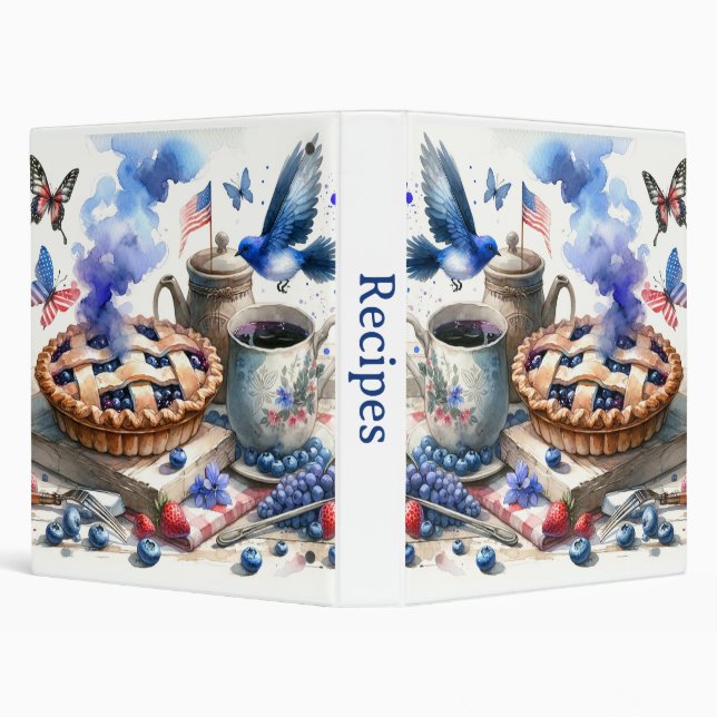 Blueberry Pie Delight Binder (Background)