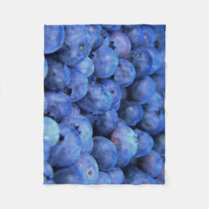blueberry pile fleece blanket