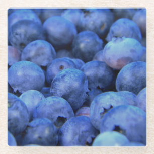 blueberry pile glass coaster