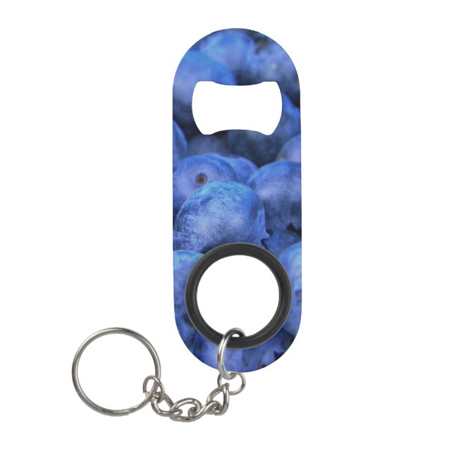 blueberry pile keychain bottle opener (Front)