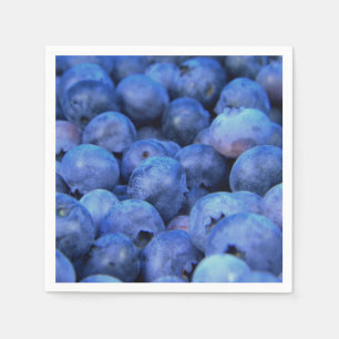 blueberry pile napkin